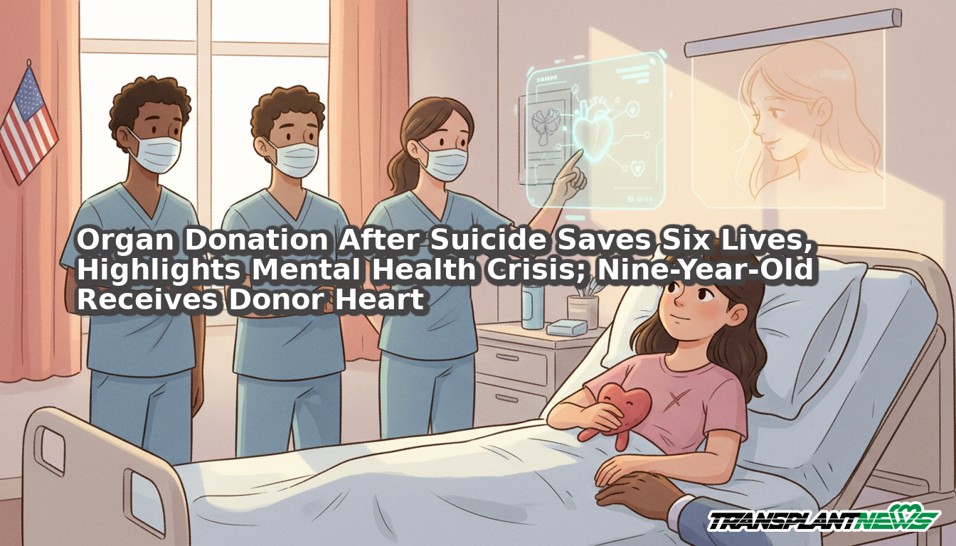 Organ Donation After Suicide Saves Six Lives, Highlights Mental Health Crisis; Nine-Year-Old Receives Donor Heart