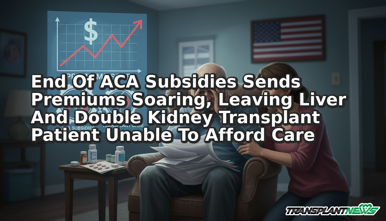 End Of ACA Subsidies Sends Premiums Soaring, Leaving Liver And Double Kidney Transplant Patient Unable To Afford Care