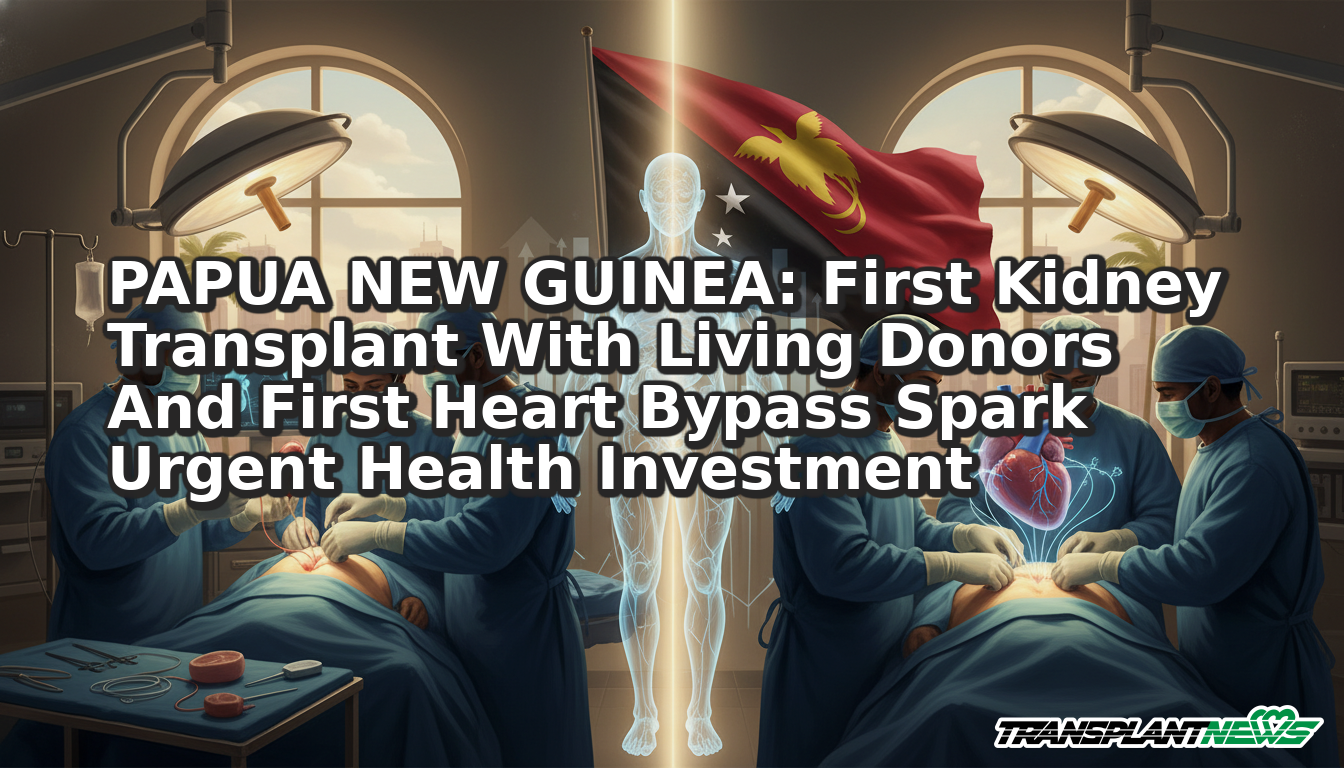 PAPUA NEW GUINEA: First Kidney Transplant With Living Donors And First Heart Bypass Spark Urgent Health Investment
