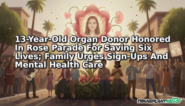 13-Year-Old Organ Donor Honored In Rose Parade For Saving Six Lives; Family Urges Sign-Ups And Mental Health Care