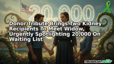 Donor Tribute Brings Two Kidney Recipients To Meet Widow, Urgently Spotlighting 20,000 On Waiting List