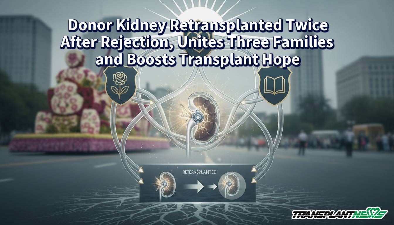 Donor Kidney Retransplanted Twice After Rejection, Unites Three Families and Boosts Transplant Hope