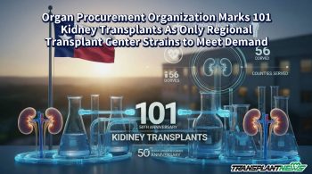 Organ Procurement Organization Marks 101 Kidney Transplants As Only Regional Transplant Center Strains to Meet Demand