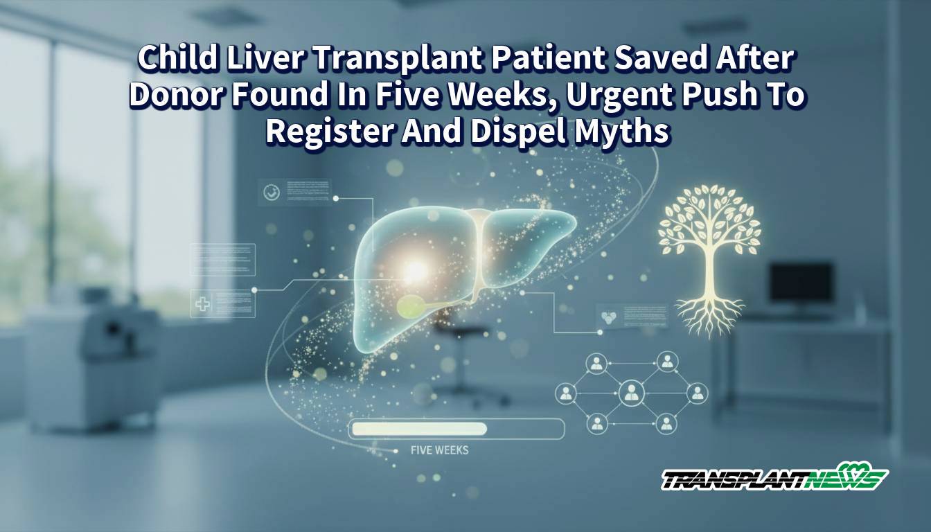 Child Liver Transplant Patient Saved After Donor Found In Five Weeks, Urgent Push To Register And Dispel Myths