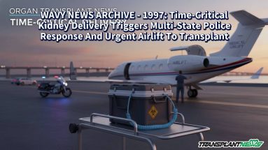 WAVY NEWS ARCHIVE – 1997: Time-Critical Kidney Delivery Triggers Multi-State Police Response And Urgent Airlift To Transplant