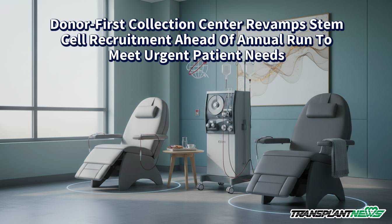 Donor-First Collection Center Revamps Stem Cell Recruitment Ahead Of Annual Run To Meet Urgent Patient Needs