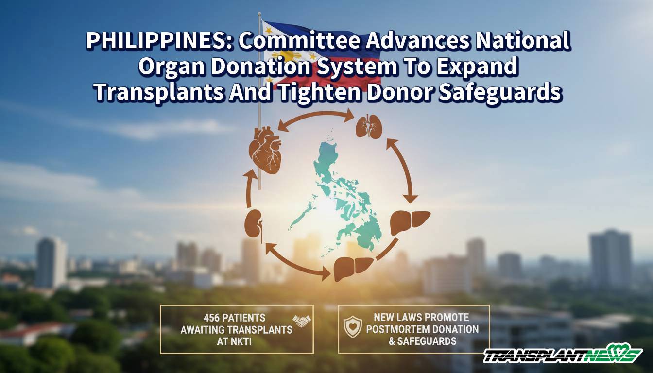 PHILIPPINES: Committee Advances National Organ Donation System To Expand Transplants And Tighten Donor Safeguards