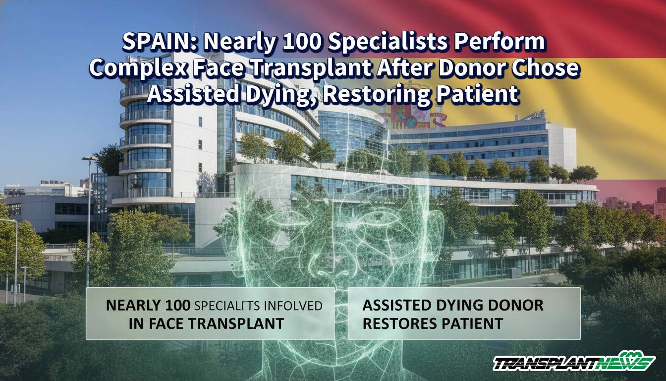 SPAIN: Nearly 100 Specialists Perform Complex Face Transplant After Donor Chose Assisted Dying, Restoring Patient
