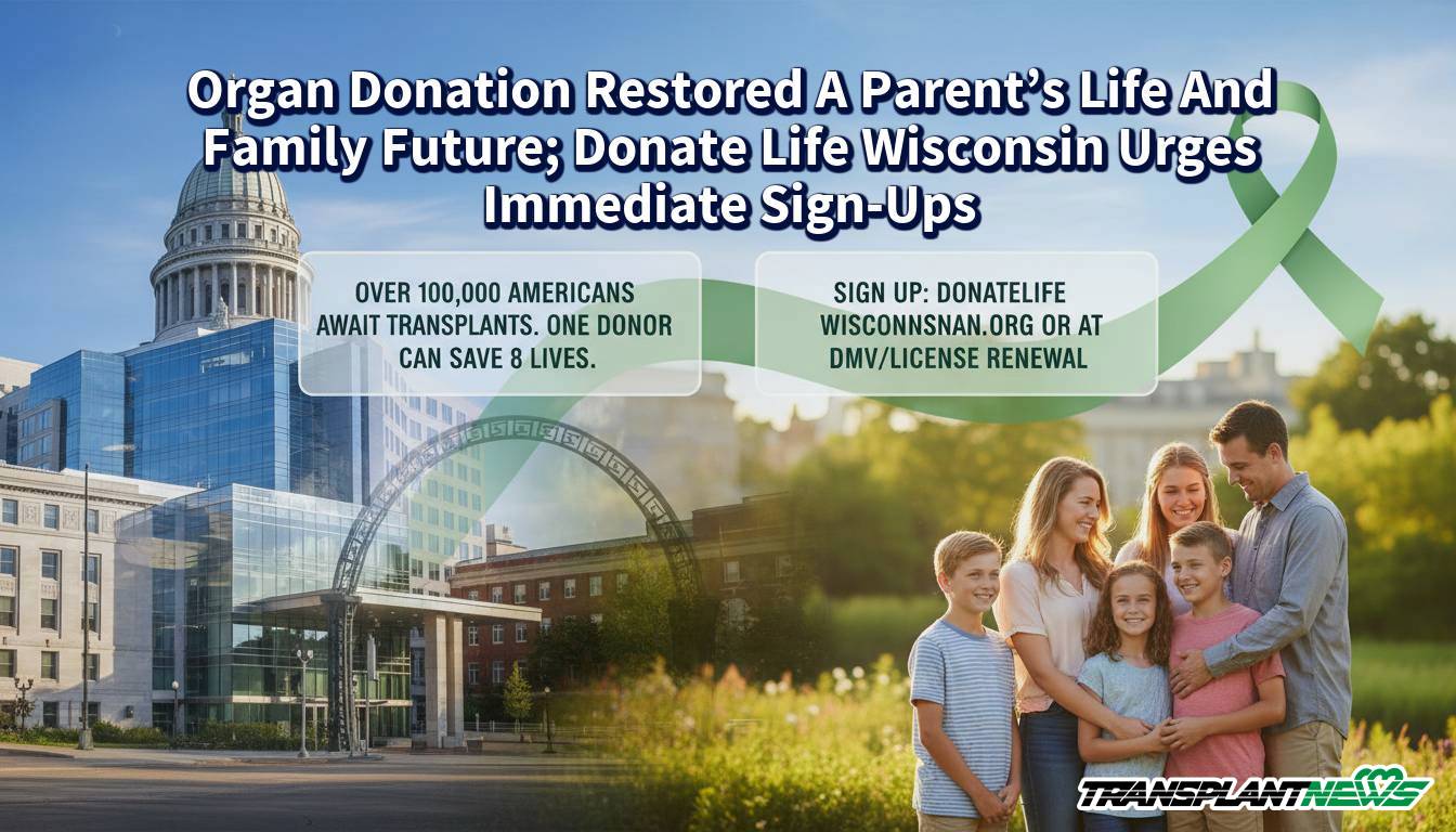 Organ Donation Restored A Parent&rsquo;s Life And Family Future; Donate Life Wisconsin Urges Immediate Sign-Ups