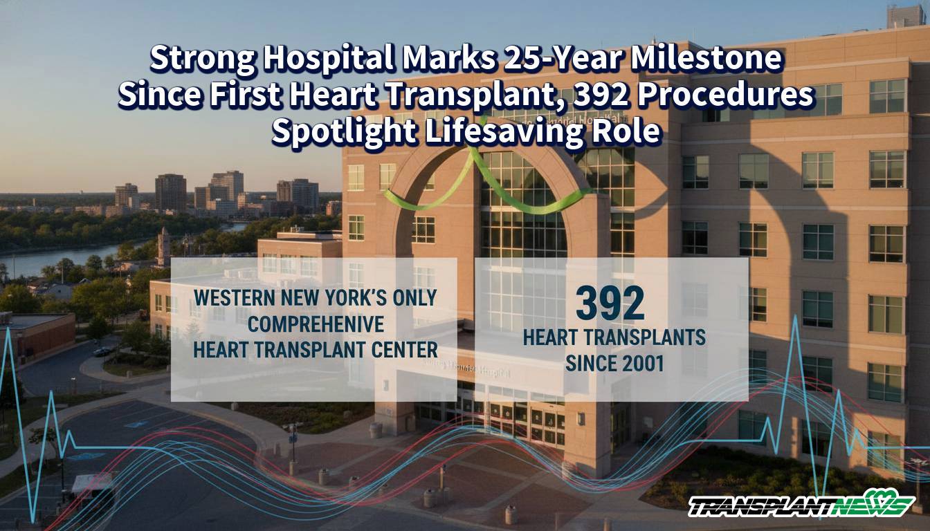 Strong Hospital Marks 25-Year Milestone Since First Heart Transplant, 392 Procedures Spotlight Lifesaving Role