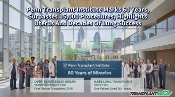 Penn Transplant Institute Marks 60 Years, Surpasses 15,000 Procedures, Highlights Uterus And Decades Of Lung Success