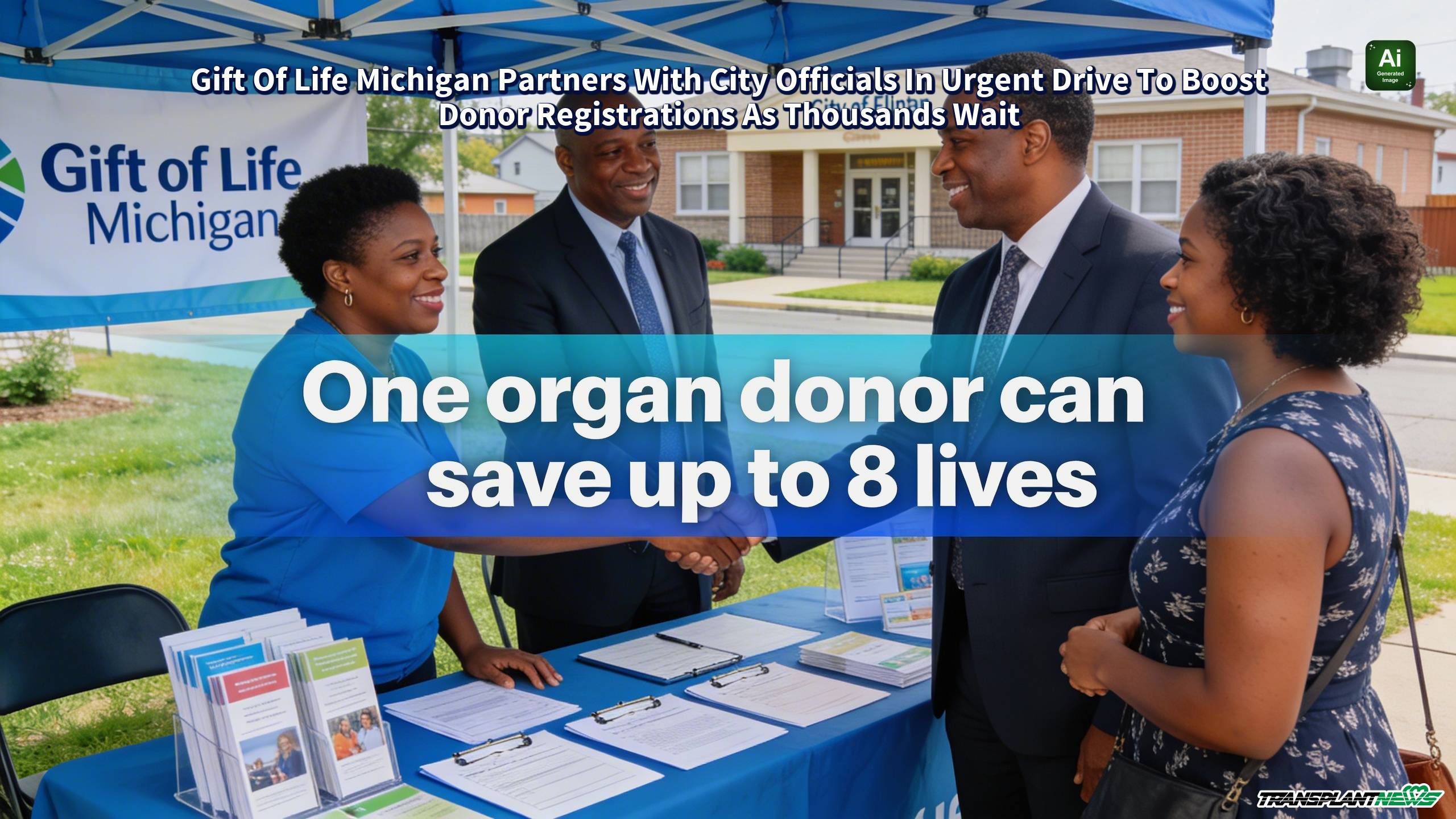 Gift Of Life Michigan Partners With City Officials In Urgent Drive To Boost Donor Registrations As Thousands Wait