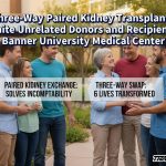 Three-Way Paired Kidney Transplants Reunite Unrelated Donors and Recipients at Banner University Medical Center