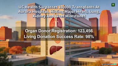 UC Health Surpasses 10,000 Transplants At Aurora Hospital, Hitting Major Heart, Lung, Kidney And Liver Milestones