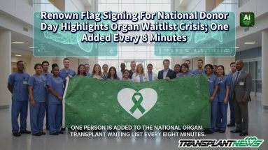Renown Flag Signing For National Donor Day Highlights Organ Waitlist Crisis; One Added Every 8 Minutes