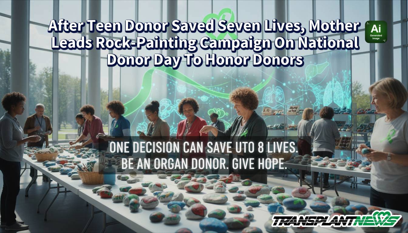 After Teen Donor Saved Seven Lives, Mother Leads Rock-Painting Campaign On National Donor Day To Honor Donors