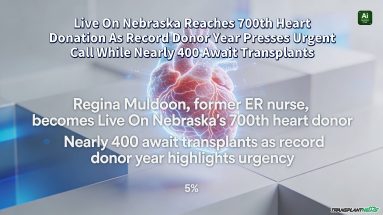 Live On Nebraska Reaches 700th Heart Donation As Record Donor Year Presses Urgent Call While Nearly 400 Await Transplants