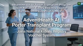 AdventHealth At Porter Transplant Program Joins National Kidney Registry Voucher System, Unlocking Priority Access