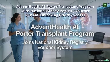 AdventHealth At Porter Transplant Program Joins National Kidney Registry Voucher System, Unlocking Priority Access