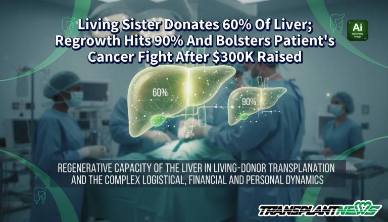 Living Sister Donates 60% Of Liver; Regrowth Hits 90% And Bolsters Patient’s Cancer Fight After 0K Raised