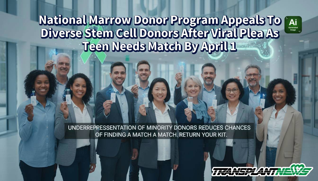 National Marrow Donor Program Appeals To Diverse Stem Cell Donors After Viral Plea As Teen Needs Match By April 1