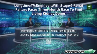 Longtime TV Engineer With Stage 5 Renal Failure Faces Three-Month Race To Find Living Kidney Donor