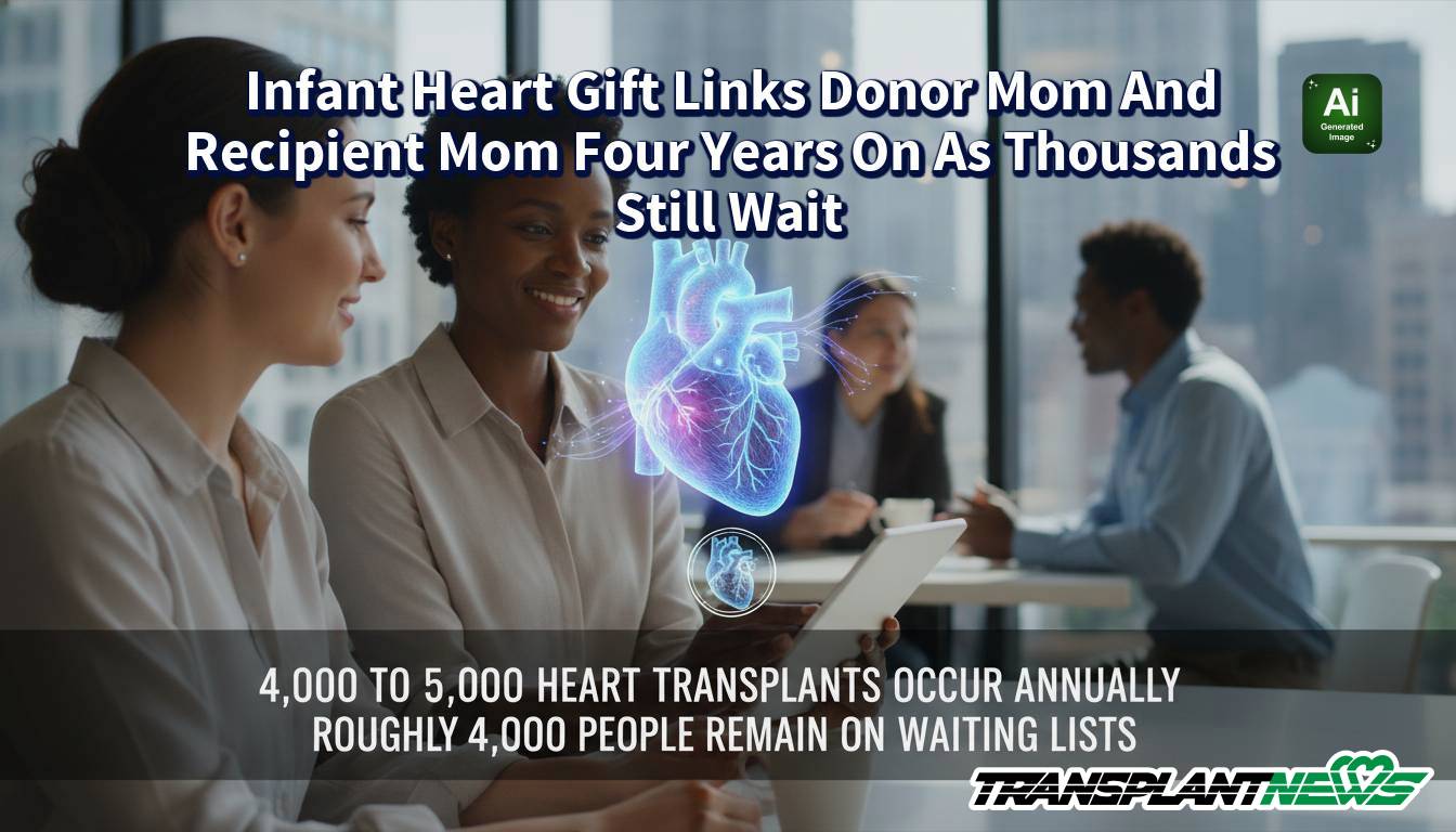 Infant Heart Gift Links Donor Mom And Recipient Mom Four Years On As Thousands Still Wait