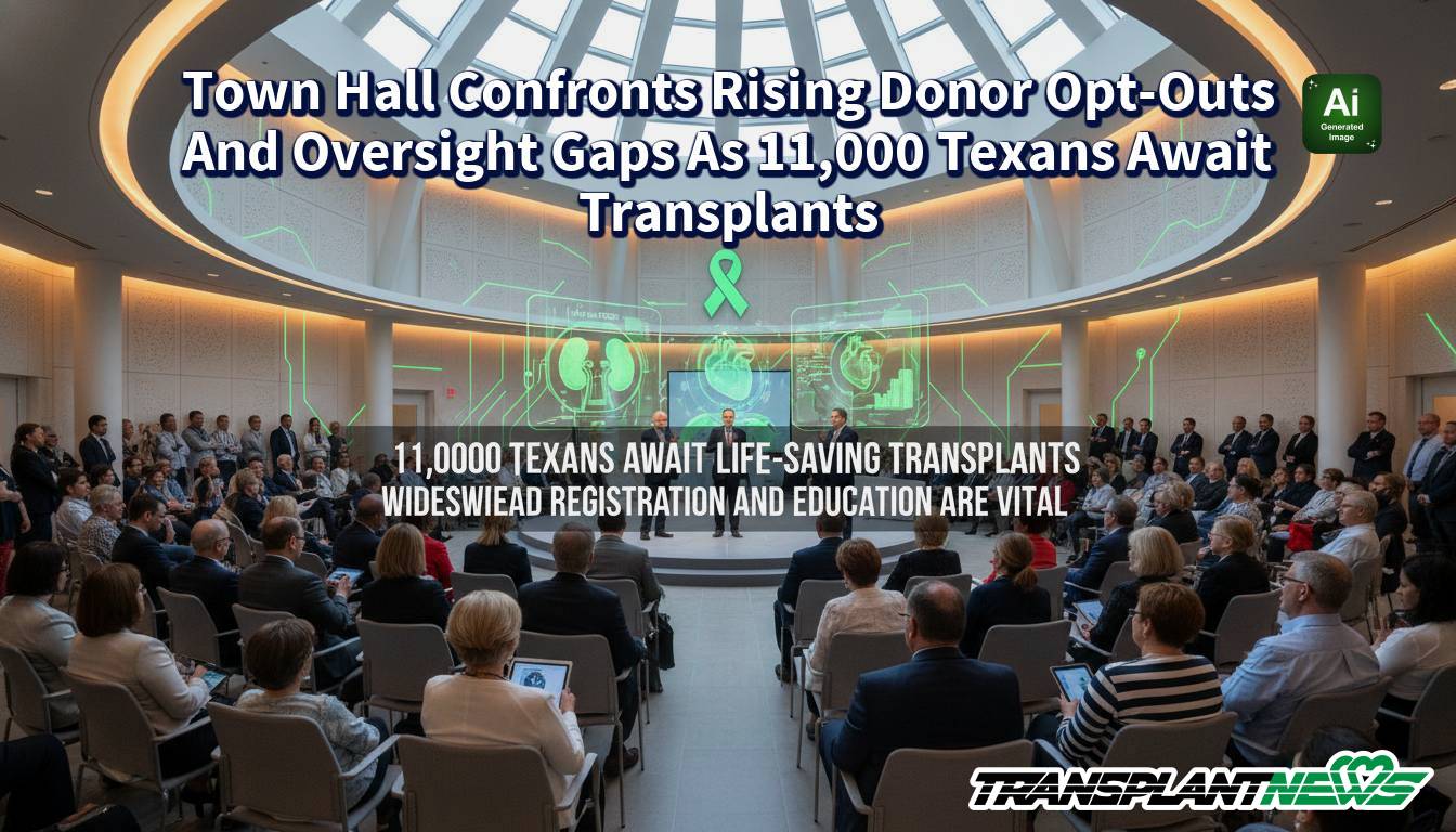 Town Hall Confronts Rising Donor Opt-Outs And Oversight Gaps As 11,000 Texans Await Transplants