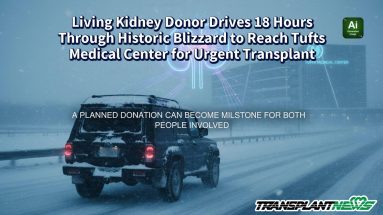 Living Kidney Donor Drives 18 Hours Through Historic Blizzard to Reach Tufts Medical Center for Urgent Transplant