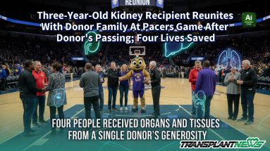 Three-Year-Old Kidney Recipient Reunites With Donor Family At Pacers Game After Donor’s Passing; Four Lives Saved