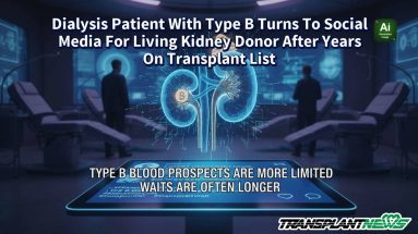 Dialysis Patient With Type B Turns To Social Media For Living Kidney Donor After Years On Transplant List