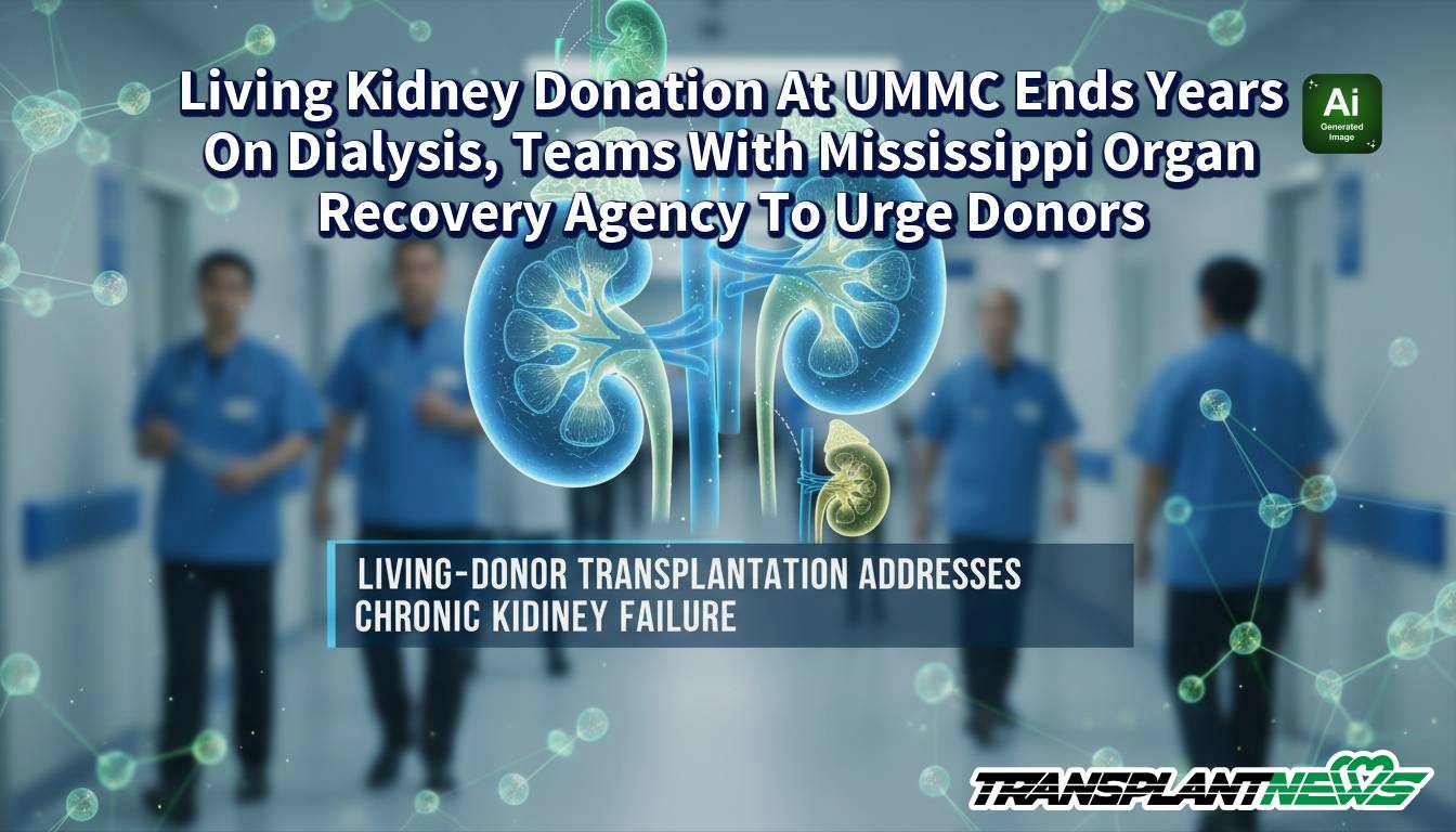 Living Kidney Donation At UMMC Ends Years On Dialysis, Teams With Mississippi Organ Recovery Agency To Urge Donors