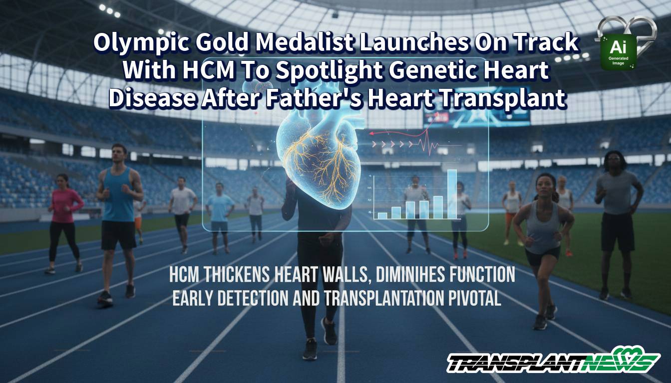Olympic Gold Medalist Launches On Track With HCM To Spotlight Genetic Heart Disease After Father’s Heart Transplant