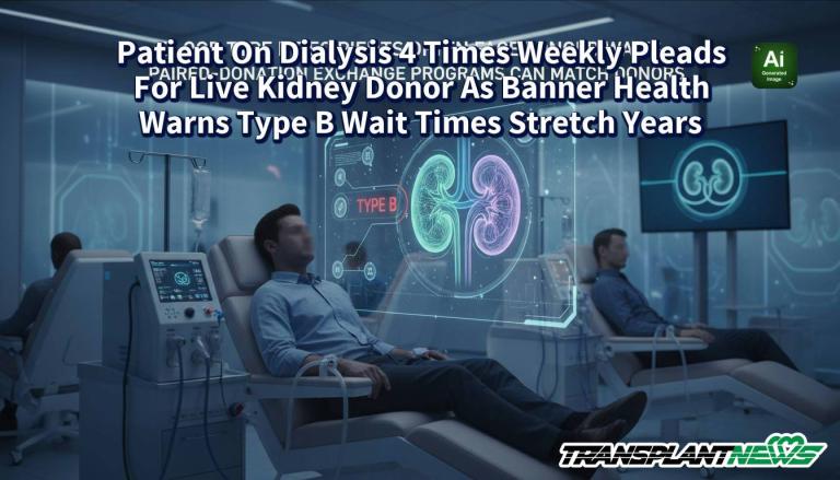Patient On Dialysis 4 Times Weekly Pleads For Live Kidney Donor As Banner Health Warns Type B Wait Times Stretch Years