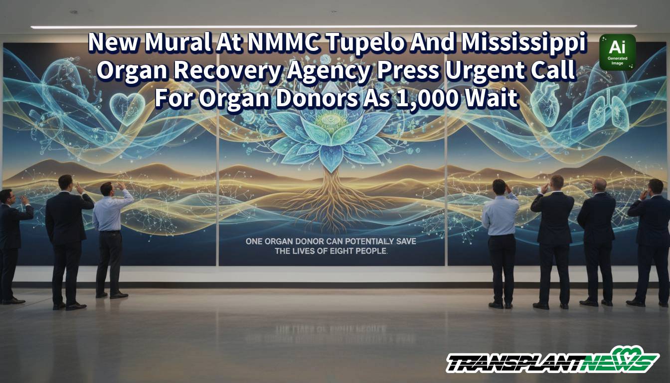 New Mural At NMMC Tupelo And Mississippi Organ Recovery Agency Press Urgent Call For Organ Donors As 1,000 Wait