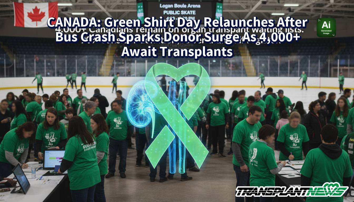 CANADA: Green Shirt Day Relaunches After Bus Crash Sparks Donor Surge As 4,000+ Await Transplants