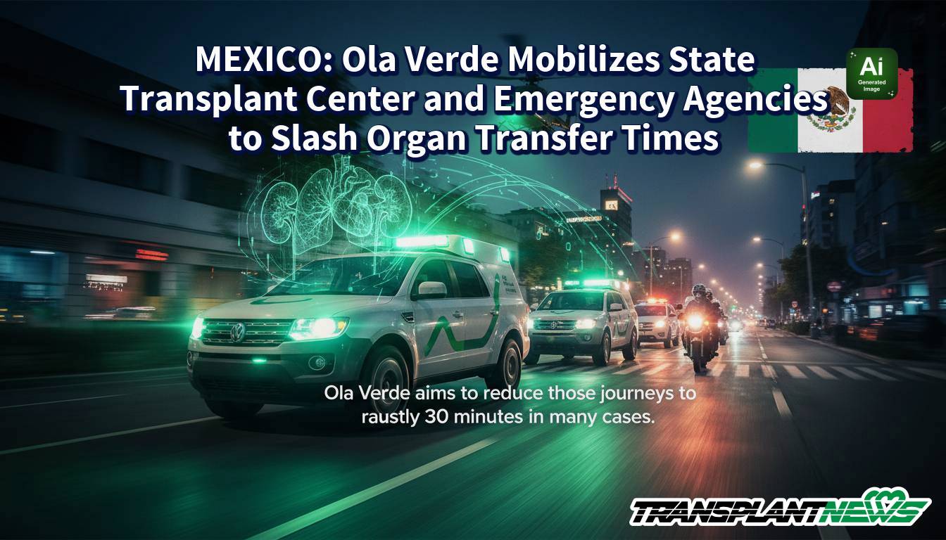 MEXICO: Ola Verde Mobilizes State Transplant Center and Emergency Agencies to Slash Organ Transfer Times