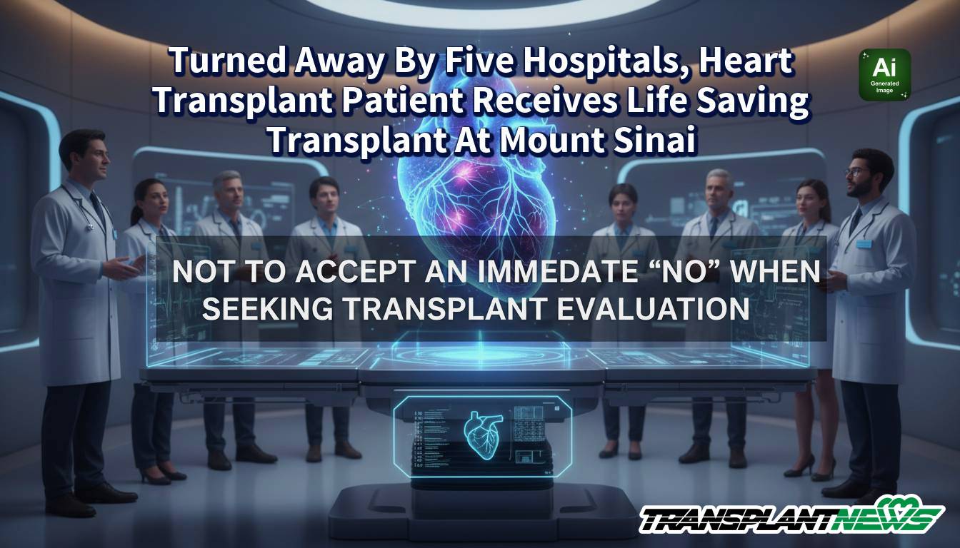 Turned Away By Five Hospitals, Heart Transplant Patient Receives Life Saving Transplant At Mount Sinai