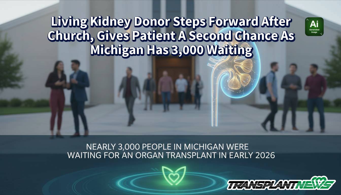 Living Kidney Donor Steps Forward After Church, Gives Patient A Second Chance As Michigan Has 3,000 Waiting