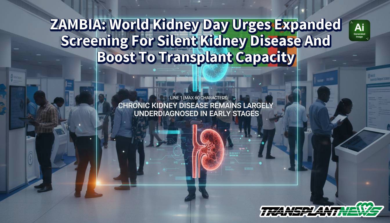 ZAMBIA: World Kidney Day Urges Expanded Screening For Silent Kidney Disease And Boost To Transplant Capacity