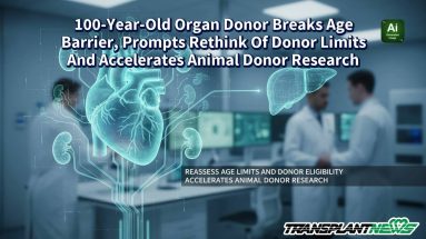 100-Year-Old Organ Donor Breaks Age Barrier, Prompts Rethink Of Donor Limits And Accelerates Animal Donor Research