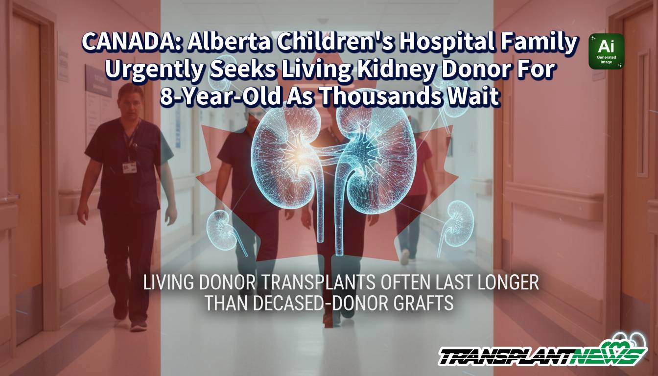 CANADA: Alberta Children’s Hospital Family Urgently Seeks Living Kidney Donor For 8-Year-Old As Thousands Wait