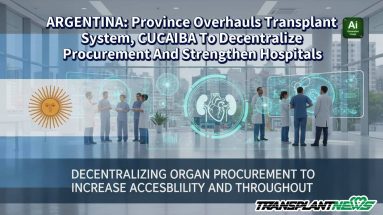 ARGENTINA: Province Overhauls Transplant System, CUCAIBA To Decentralize Procurement And Strengthen Hospitals