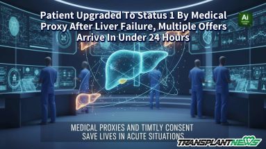 Patient Upgraded To Status 1 By Medical Proxy After Liver Failure, Multiple Offers Arrive In Under 24 Hours
