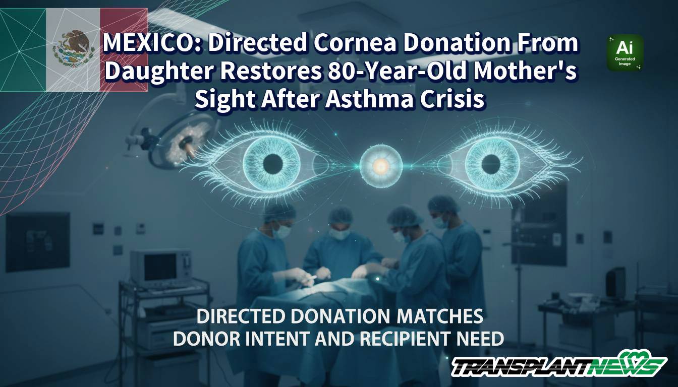 MEXICO: Directed Cornea Donation From Daughter Restores 80-Year-Old Mother’s Sight After Asthma Crisis