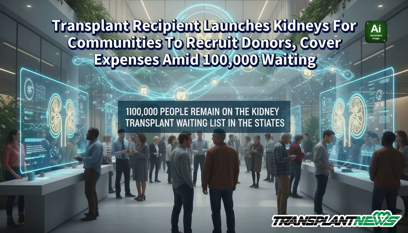 Transplant Recipient Launches Kidneys For Communities To Recruit Donors, Cover Expenses Amid 100,000 Waiting
