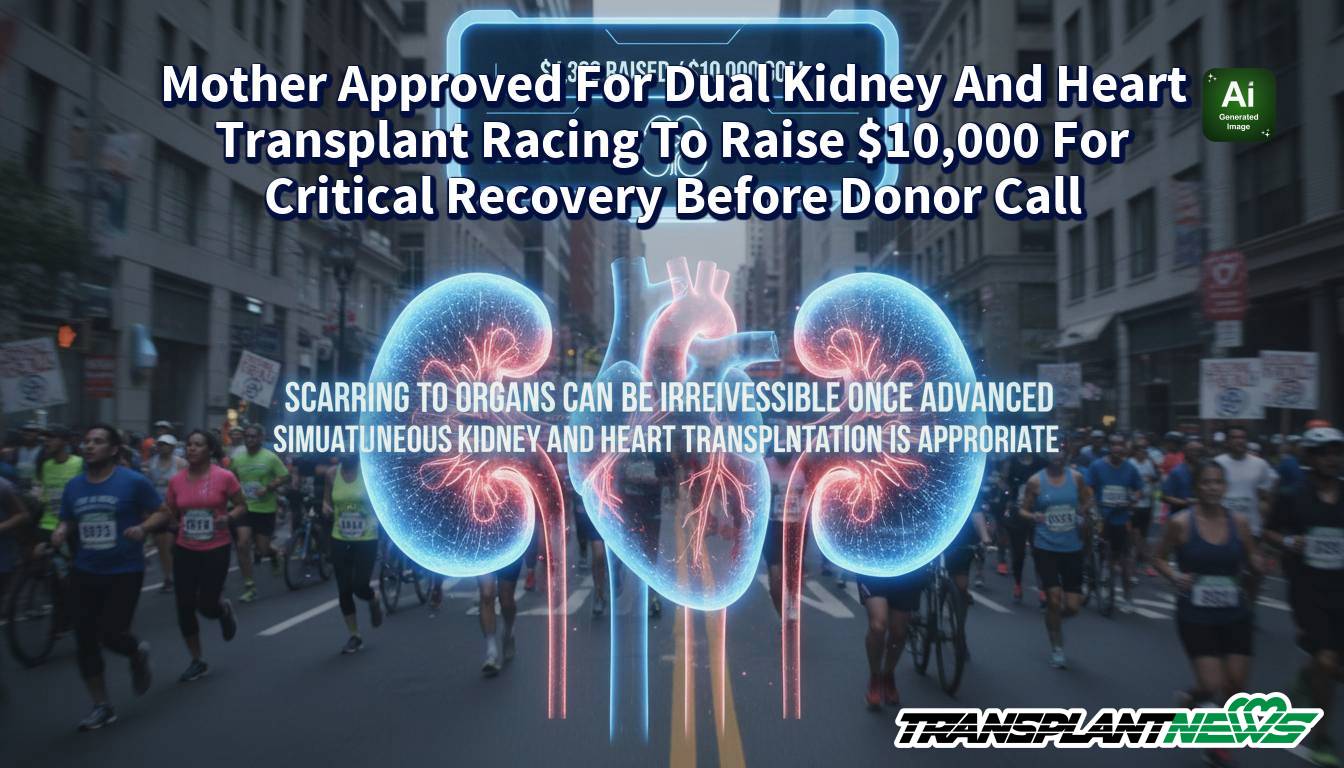 Mother Approved For Dual Kidney And Heart Transplant Racing To Raise ,000 For Critical Recovery Before Donor Call