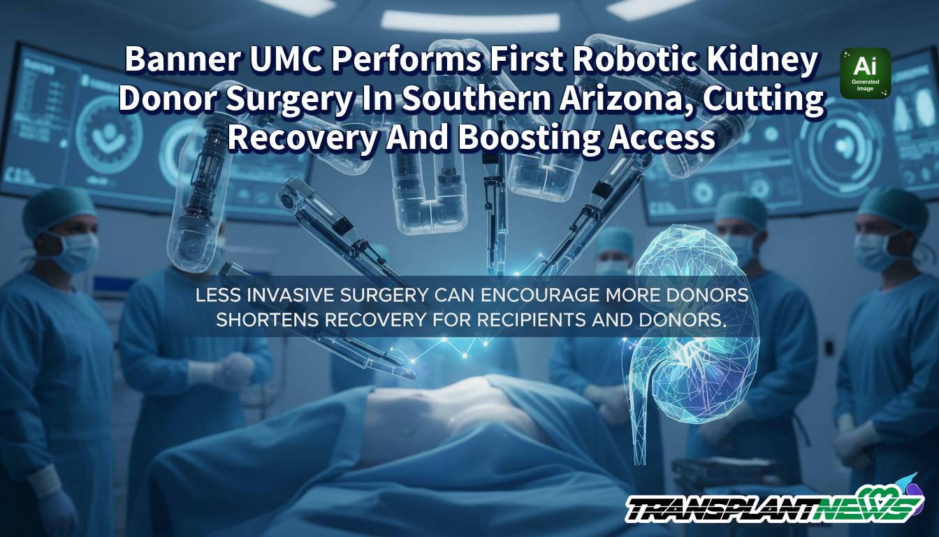 Banner UMC Performs First Robotic Kidney Donor Surgery In Southern Arizona, Cutting Recovery And Boosting Access