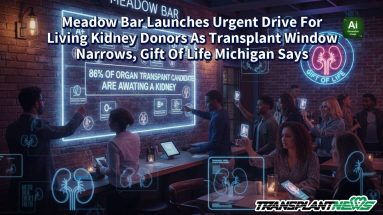 Meadow Bar Launches Urgent Drive For Living Kidney Donors As Transplant Window Narrows, Gift Of Life Michigan Says