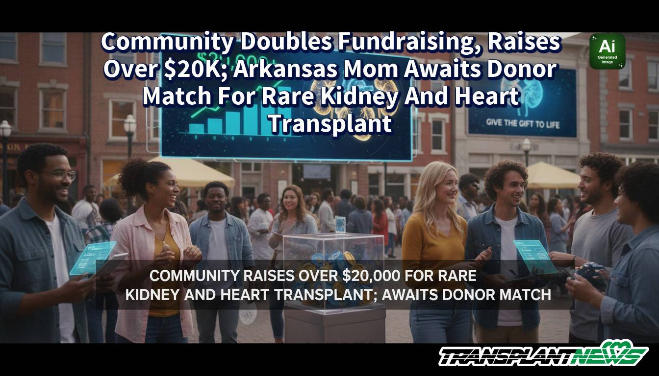 Community Doubles Fundraising, Raises Over K; Arkansas Mom Awaits Donor Match For Rare Kidney And Heart Transplant